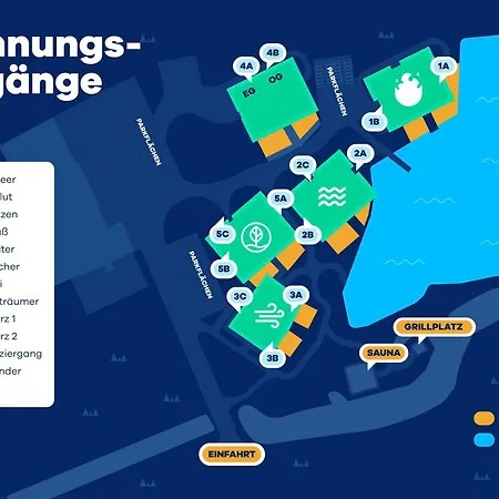 Residenz - Windbrecher - Terrasse - Sauna - Parkplatz Bad Zwischenahn