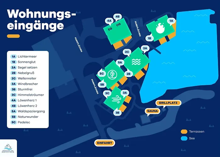 Residenz - Windbrecher - Terrasse - Sauna - Parkplatz Bad Zwischenahn